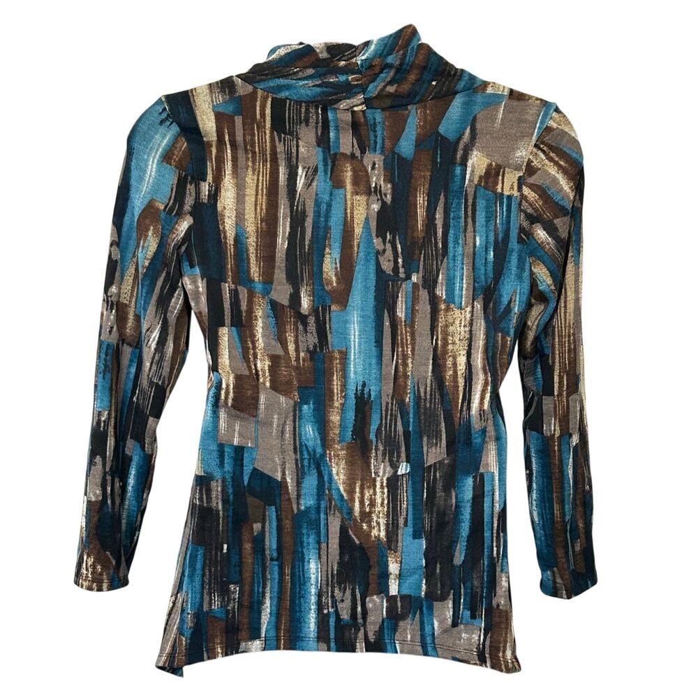 New directions multicolored long sleeve cowl neck sweater size XL - Picture 4 of 8